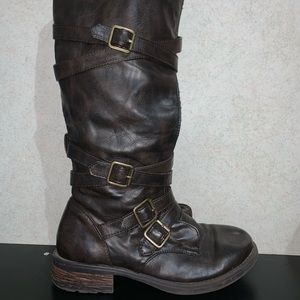 Dark brown boots